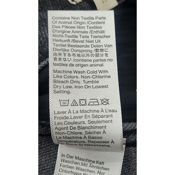 Madewell 10” High-Rise Skinny Jeans Women's Size 29 Black Denim - Picture 7 of 11